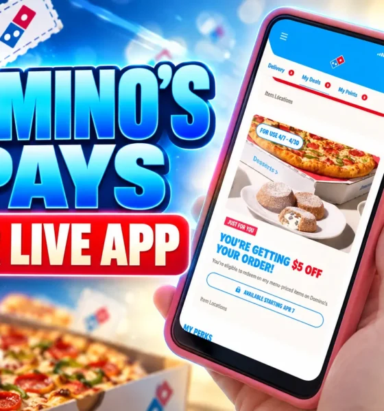 Domino's pays $5 to test already live app