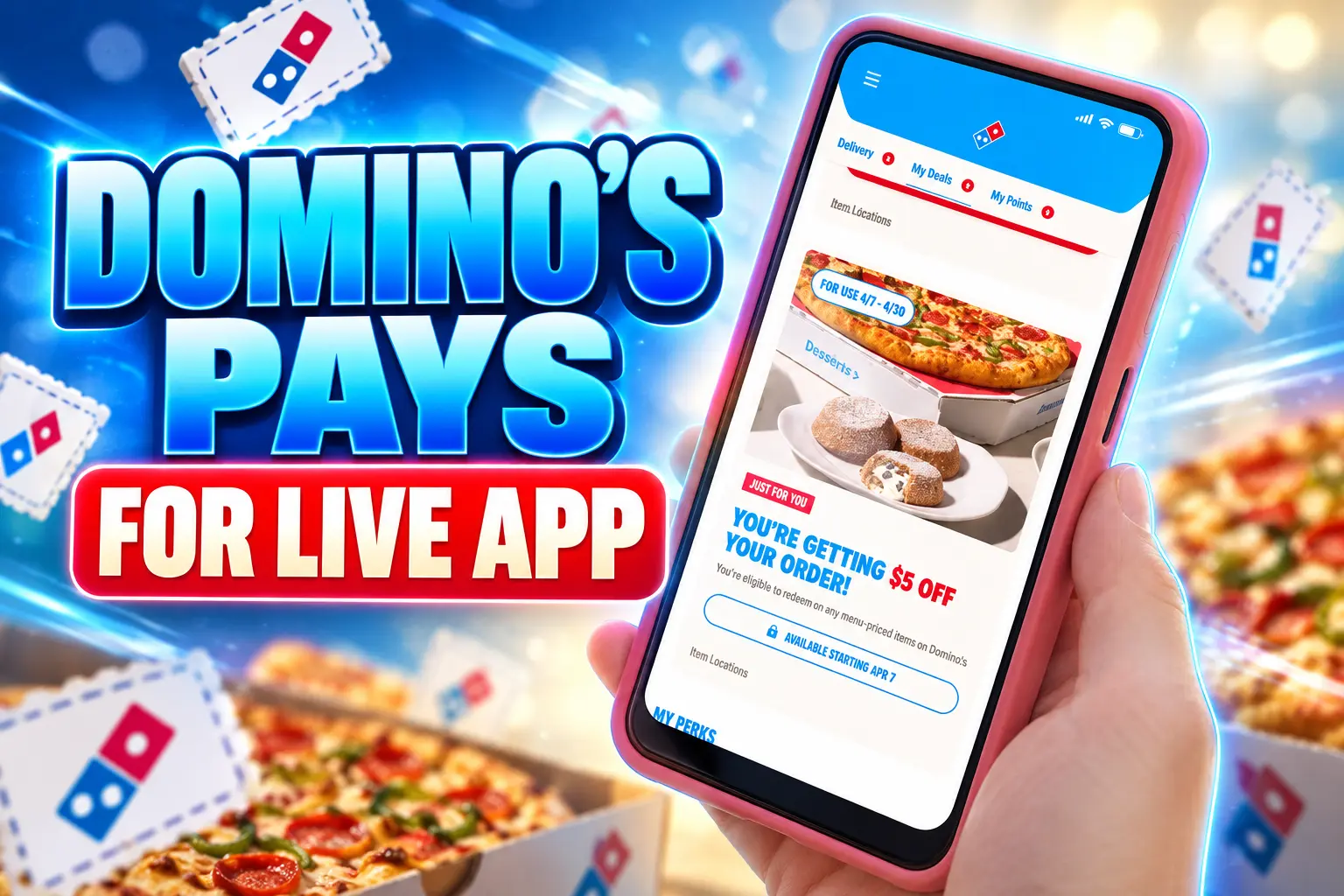 Domino's pays $5 to test already live app