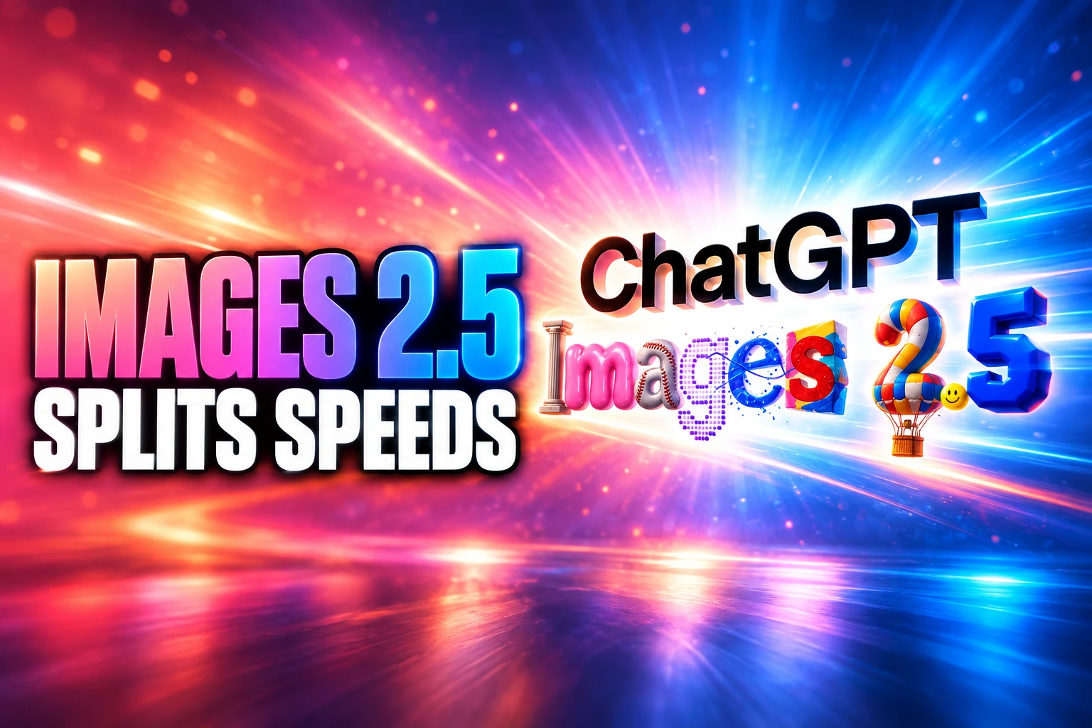 ChatGPT Images 2.5 splits Flare and Sunburst speeds