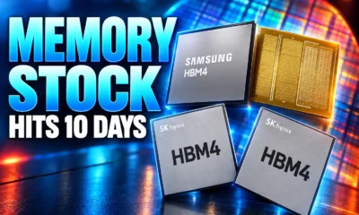 Samsung SK hynix memory inventory below 10 days