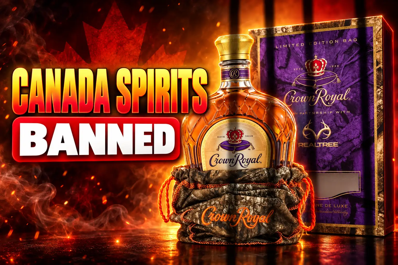 Trump bans Canadian spirits dairy motorbikes Sept 29