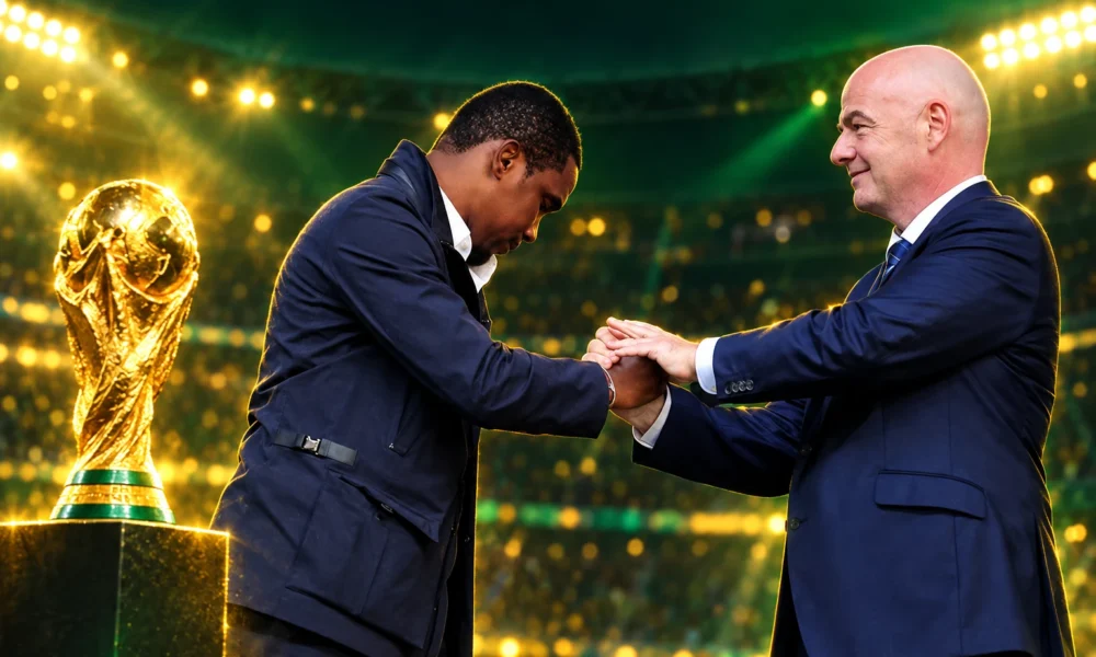 Eto'o pushes Infantino re-election amid Qatar fees silence